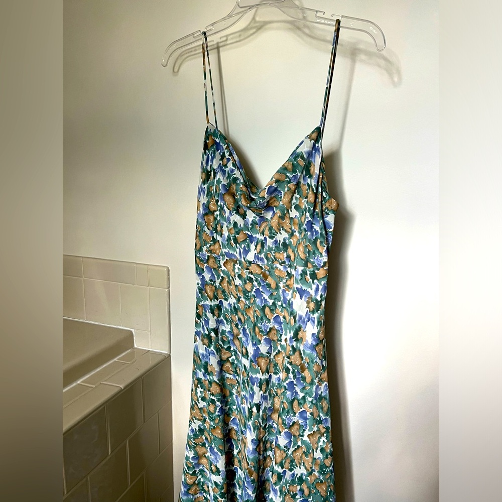 Feminine Hi Low Midi Slip Dress